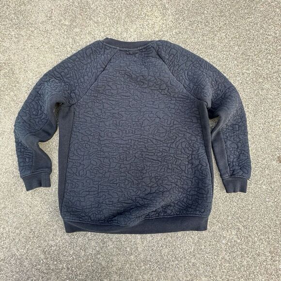 Nike Sportswear Club Fleece Sweatshirt Womens Medium Black Rally Quilted - Picture 7 of 8